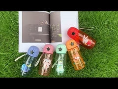 Odorless Plastic Straw Cup Impermeable Seal Recycled Plastic Sippy Cup