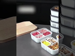 Plastic 3 Compartment Lunch Containers OEM Food Container Freezer