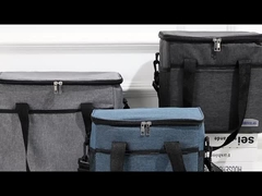 Custom Insulated Lunch Bags 10.5L Thermal Printed Bags For Food Black / Red / Green / Blue / Grey