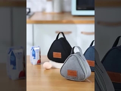 Custom Printed Lunch Bags With Insulation Bags Rice Ball Bag Triangle Lunch Bag