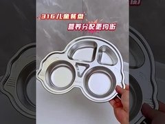 Non Slip Kids Dinner Plates Metal Corrosion Resistant With Suction Cup