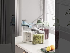 2000ml Capacity Plastic lunch Box Food Container with Graduation Lines