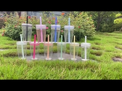 Tritan Plastic Straw Cup 8.5*11.5cm Size Leak-Proof and Spill-Resistant for Kids without Straw