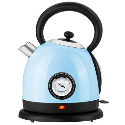 ROHS Stainless Steel Electric Kettle 1.8L Retro Thermometer Kettle