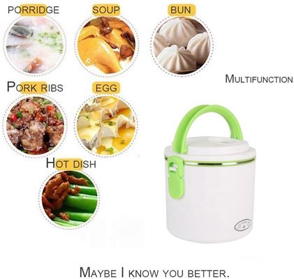 Round Rechargeable Heated Lunch Box 220V Electric Lunch Box 40w