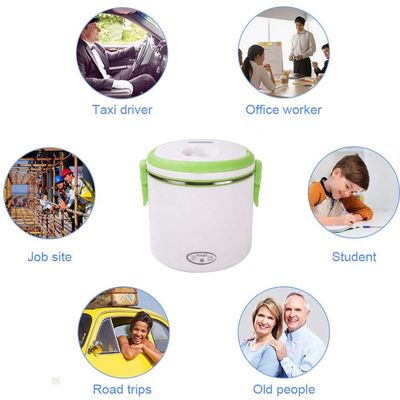 Round Rechargeable Heated Lunch Box 220V Electric Lunch Box 40w