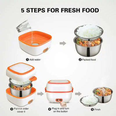 Single Tier Electric Cooker Box Multifunctional OEM Stainless Steel Food Container