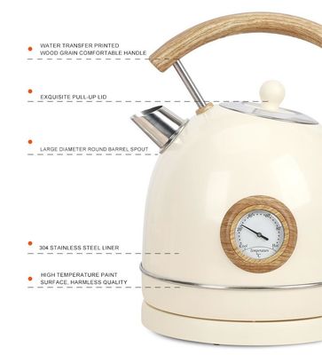 Fast Boiling Stainless Steel Electric Kettle 1800W Steel Water Kettle