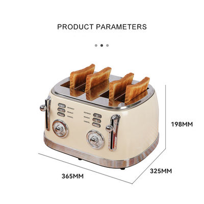 1500W Kitchenaid 4 Slice Wide Slot Toaster For Baking Defrosting