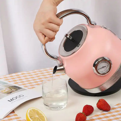 304 Stainless Steel 1.7 Liter Electric Tea Kettle 240V With Dry Boil Protection