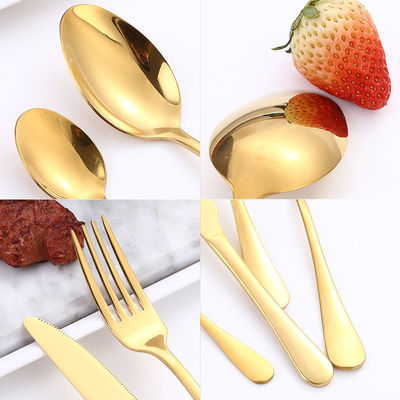 Mirror Polished Edges Stainless Steel Cutlery Set Knife Comfortable OEM