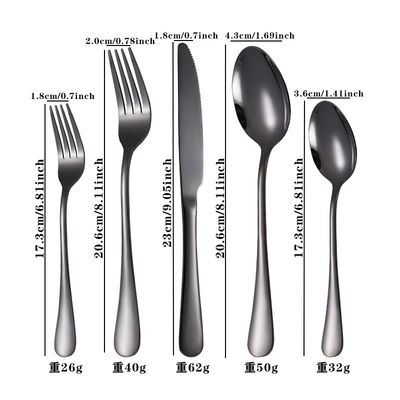 30 Pieces Gold Silverware Set Glossy Gold Metal Forks For Family Gatherings