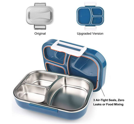 PP Electric Lunch Boxes 60W Stainless Steel Heated Lunch Box Multi Function OEM