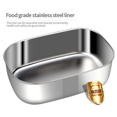 Warm Keeping Portable Heating Lunch Box 60W Stainless Steel Liner