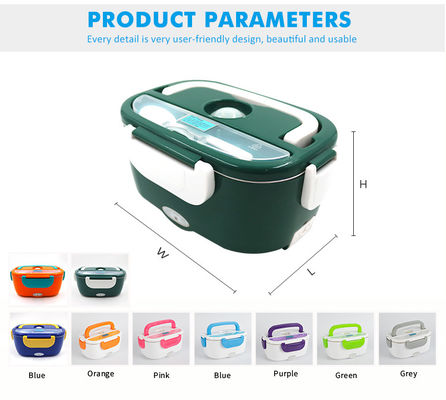 Warm Keeping Portable Heating Lunch Box 60W Stainless Steel Liner