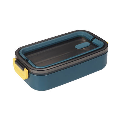 Single Layer Metal Bento Lunch Box Capacity 2L Portable PP Material