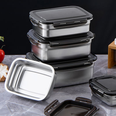304 Ss Metal Freezer Storage Containers 350ml Steel Freezer Containers