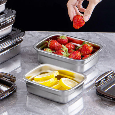 304 Ss Metal Freezer Storage Containers 350ml Steel Freezer Containers