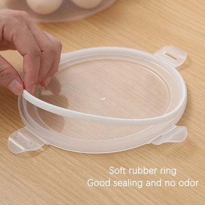 Square Plastic Lunch Containers 350ml Refrigerator Sealed Storage