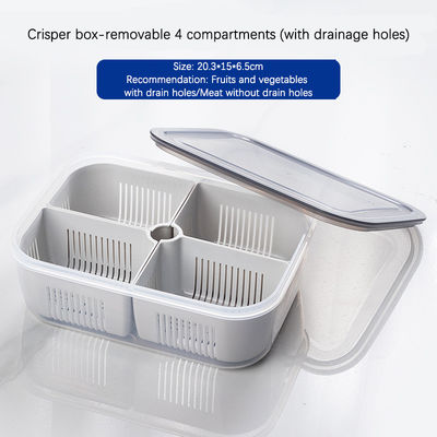 Plastic 3 Compartment Lunch Containers OEM Food Container Freezer