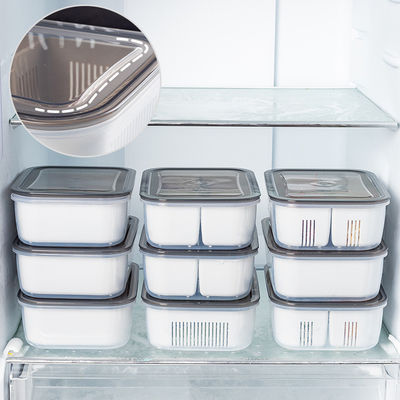 Plastic 3 Compartment Lunch Containers OEM Food Container Freezer