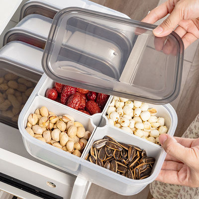Plastic 3 Compartment Lunch Containers OEM Food Container Freezer