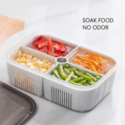 Plastic 3 Compartment Lunch Containers OEM Food Container Freezer