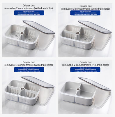 Plastic 3 Compartment Lunch Containers OEM Food Container Freezer