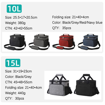 Abrasion Resistant Custom Insulated Lunch Bags Thermal Multi Pocket Lunch Bag