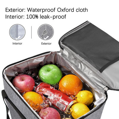 Abrasion Resistant Custom Insulated Lunch Bags Thermal Multi Pocket Lunch Bag