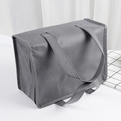 Custom Insulated Lunch Bag Non-Woven Thickened Thermal Insulation Cotton Gray