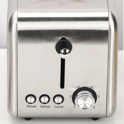 850W Kitchen Aid Toaster Stainless Steel Long Slot Toaster OEM