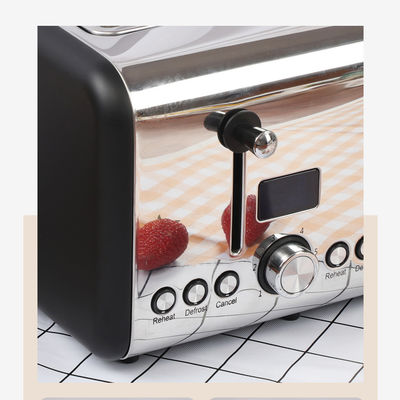 4 Slice Kitchen Aid Toaster Anti Dry Burning Rectangle 304 Stainless Steel