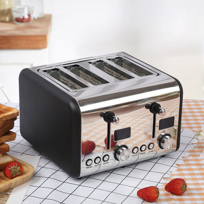 4 Slice Kitchen Aid Toaster Anti Dry Burning Rectangle 304 Stainless Steel