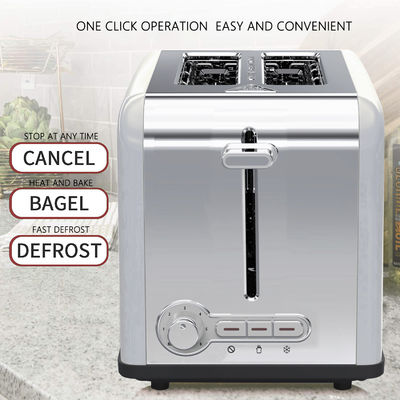 Square Kitchenaid Automatic Toaster Stainless Steel 2 Slice Toaster Wide Slot