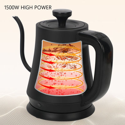 1L Stainless Steel Electric Kettle 1800W Fast Boiling Metal Electric Kettle