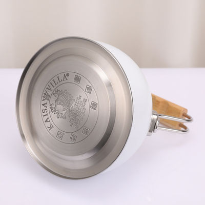 2.5L Stainless Steel Electric Kettle Whistling Tea Kettle With Wood Handle
