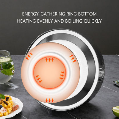 4L Stainless Steel Water Kettle Whistling Stovetop Tea Kettle With Wood Grain