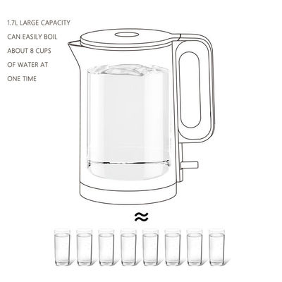 1500W Stainless Steel Electric Kettle Automatic Anti Scalding