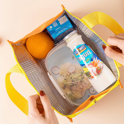 Thermal Insulation Custom Insulated Lunch Bags Cotton Keep Warm Cartoon