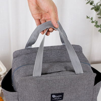 Cationic Custom Insulated Lunch Bags Double Layer Leak Proof Lunch Bag