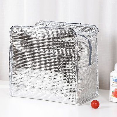 Cationic Custom Insulated Lunch Bags Double Layer Leak Proof Lunch Bag