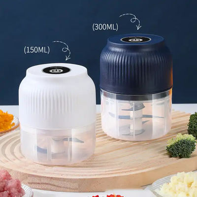 360 Degree Cutting Portable Electric Mixer Electric Garlic Press With Six Blade