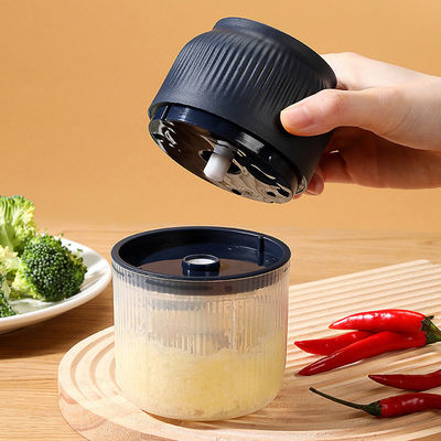 360 Degree Cutting Portable Electric Mixer Electric Garlic Press With Six Blade