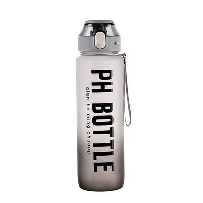 1L BPA Free Sports Water Bottles With Time Stamp Non Toxic Tritan