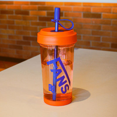 500ml Shatterproof Plastic Coffee Tumbler Cup With Lid And Reusable Straw