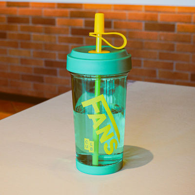 500ml Shatterproof Plastic Coffee Tumbler Cup With Lid And Reusable Straw
