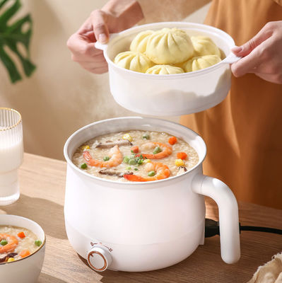 300W Induction Hot Pot Cooker 1.8L Capacity With Steamer Grill