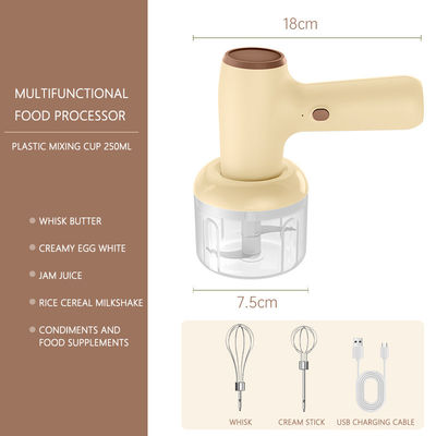 ABS Portable Electric Mixer Kitchen Cordless Mixer With Customizable Consistency