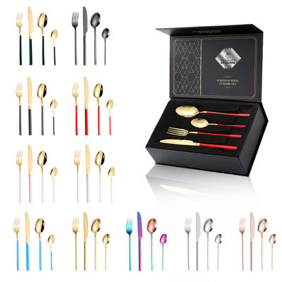 Elegant Stainless Steel 24 Pcs Cutlery Set Mirrror Polish Portuguese Tableware